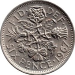 6 Pence Angleterre Elizabeth II 1962