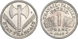 1 Franc Etat Français 1943