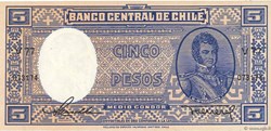 Chili-5 Pesos 1958