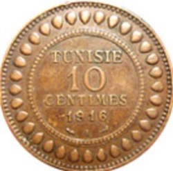 10 Centimes Tunisie 1907 A