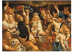 Belgique-Bruxelles-Muséum-Jakob Jordaens N°108-Le Roi boit