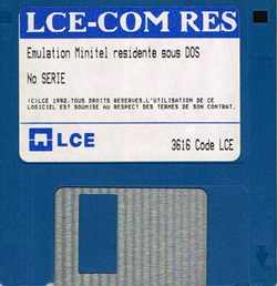 LCE-COM Emulation Minitel sous DOS