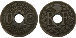 10 centimes Lindauer 1924