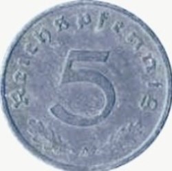 5 5 reichspfennig Allemagne 1940 (E)