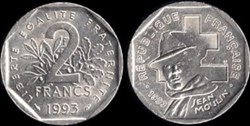 2 Francs Jean Moulin 1993