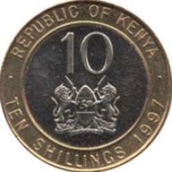 10 Shillings 1997 Kenya