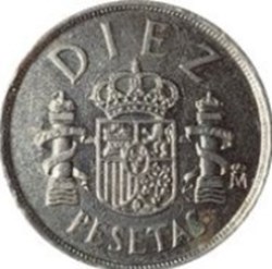 10 pesetas modèle Diez Espagne 1983