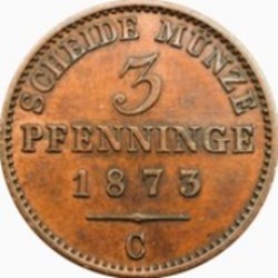 3 pfenninge - Wilhelm I - Allemagne (Prusse) 1867 A