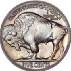 5 cents "Buffalo Nickel" sol plat Etats-Unis 1926