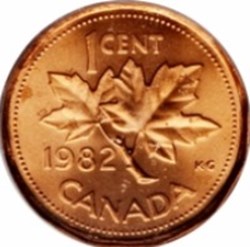 1 Cent Maple Leaf Canada 1982