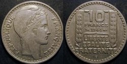 10 Franc Turin grosse tête 1946