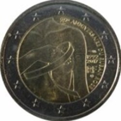 2 euros Ruban rose non colorée-France 2017