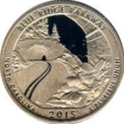 Etats Unis-¼ Dollar ''Washington Quarter'' Blue Ridge Parkway 2015 D