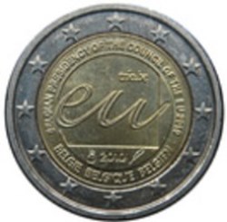 2 Euros-Belgique 2010-Présidence de l'UE