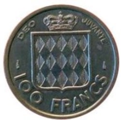 100 Francs Monaco Rainier III 1956