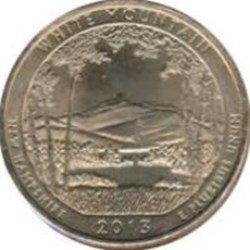 Etats Unis-¼ Dollar " Washington quarter White Mountain - New Hampshire 2013 D
