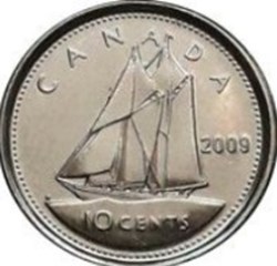 10 cents - Élisabeth II 2009