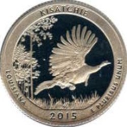 Etats Unis-¼ Dollar ''Washington Quarter'' Kisatchie National Forest 2015 P