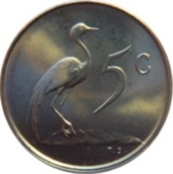 5 cents - Van Riebeeck en anglais - SOUTH AFRICA Afrique du Sud 1965
