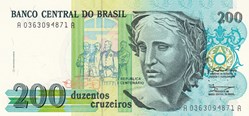 Brésil-200 cruzeiros 1990