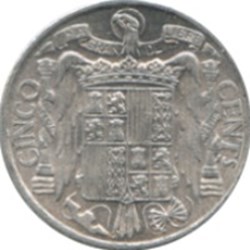 5 centimos Cavalier ibérique Espagne 1941