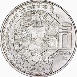 50 Pesos Mexique 1982