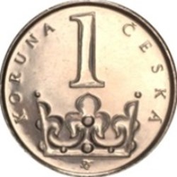 1 koruna Tchécoslovaquie 1993
