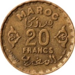 20 francs Mohammed V Maroc 1952