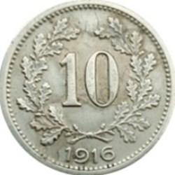 10 heller Karl I Autriche 1916