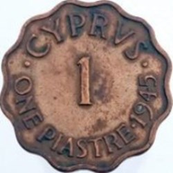 1 piastre - Georges VI Chypre 1944
