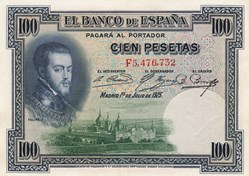 Espagne-5 pesetas 1925