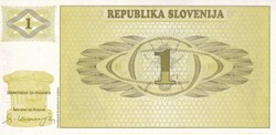 Slovénie-1 Tolar 1990