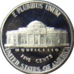 Etats Unis-5 cents "Jefferson Nickel" 1er portrait 1973