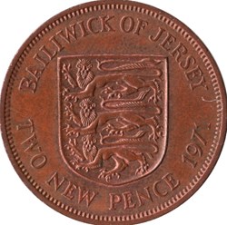 2 Pence Jersey Elizabeth II 1981