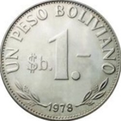 1 peso boliviano Bolivie 1968