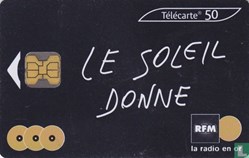 France- RFM - Le soleil donne- Oberthur 01 (1992)