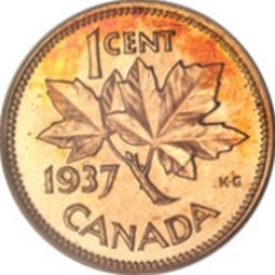 1 cent - Georges VI Légende avec "ET IND: IMP:" Canada 1946