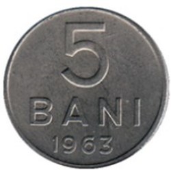 5 bani République populaire Roumanie 1963