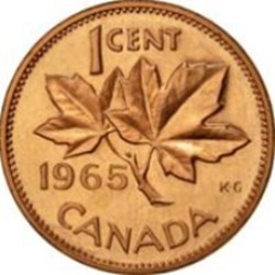 1 Cent Maple Leaf Canada 1966