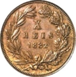 10 Reis 1884 Portugal