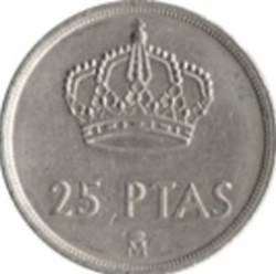 25 Pesetas Espagne 1982