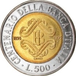500 lires Italie 1993 Banque d'Italie