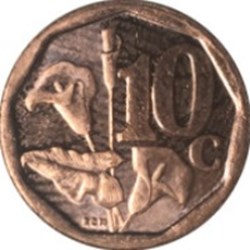 10 cents en tswana - Aforika Borwa Afrique du Sud 2018