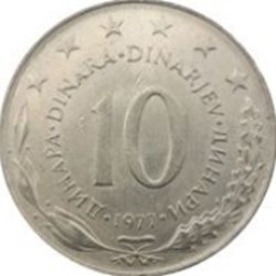 10 dinar Yougoslavie 1980