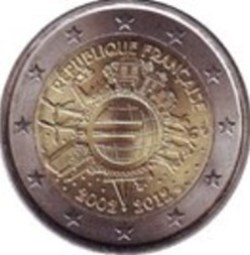 2 Euros-France 2012-Introduction de l'Euro
