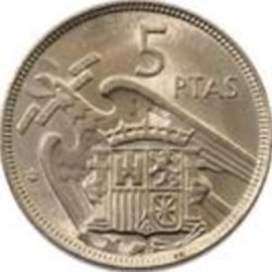5 Pesetas Espagne 1957 (74)