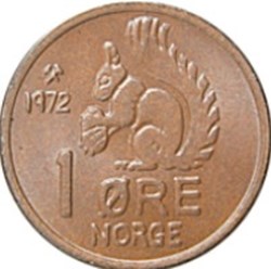 1 øre - Olav V Norvège 1971