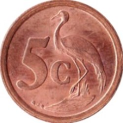 5 cents SOUTH AFRICA - SUID-AFRIKA Afrique du Sud 1992