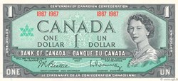 Canada-Centenaire de la confédération Candadienne-1 dollar-1967