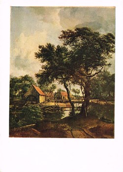 France-Paris-Musée du Louvre-Hobbema-Le Moulin à Eau